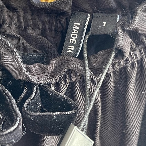 NWT The Kooples Size 1 (small) Long Black Maxi Dress With Velvet Bows - Picture 5 of 7